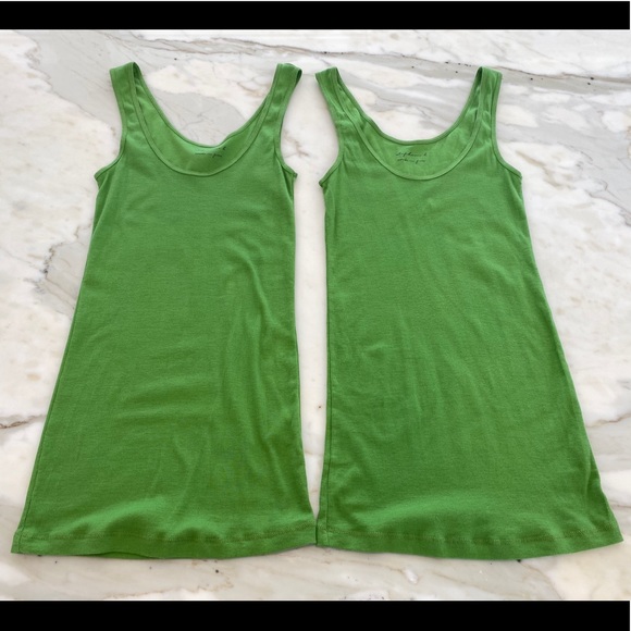 STEPHANIE B GREEN PIMA COTTON TANK TOP S NWOTS! - Picture 6 of 12
